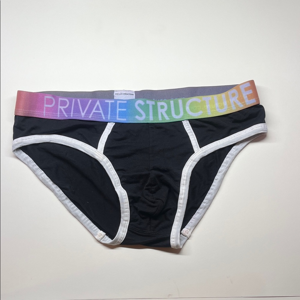 Rainbow Black Briefs